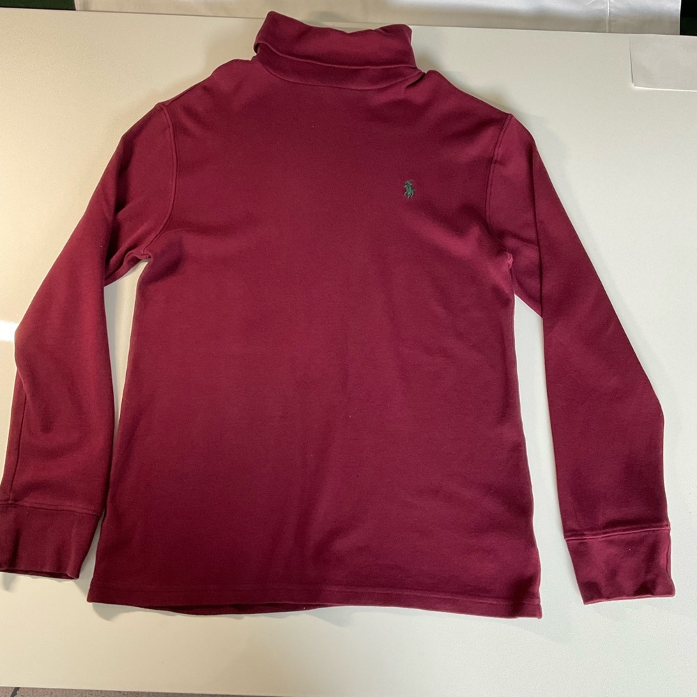 Polo by Ralph Lauren Burgundy Turtleneck Boys Size Medium 10/12